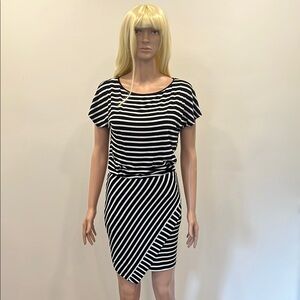 White House Black Market Asymmetrical Wrap Mini Dress